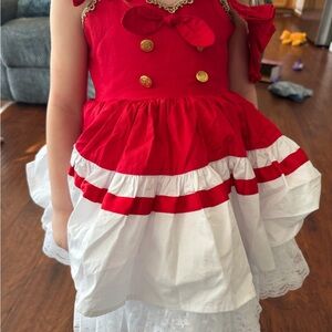 Adorable Red and White Kids Costume